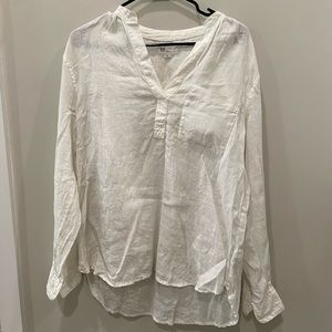 Gap White Linen Shirt